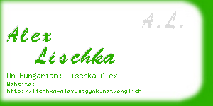 alex lischka business card